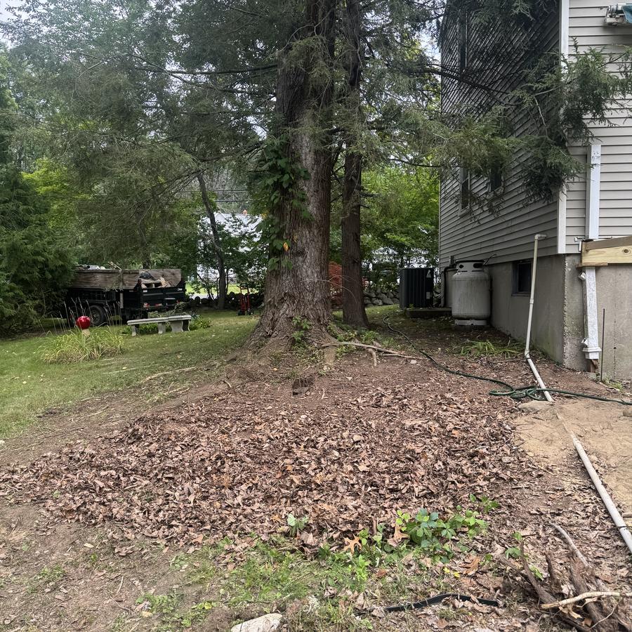 Deck tear-out after — cleared by Joe's Junk Removal & Demolition