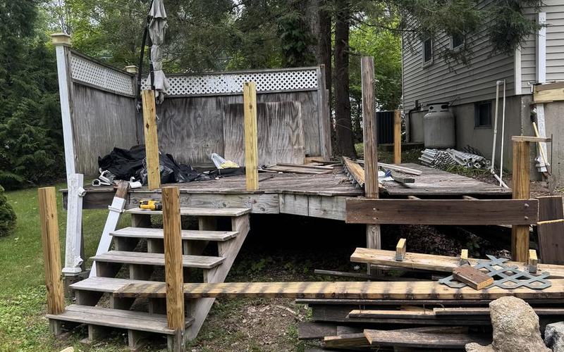 Shed and deck demolition in southern New Hampshire
